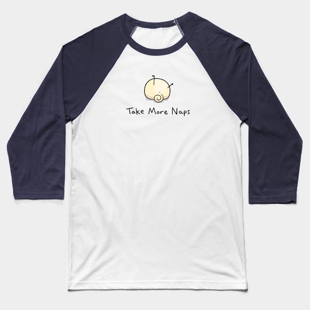 Pug Wisdom: Take More Naps Baseball T-Shirt by Inkpug